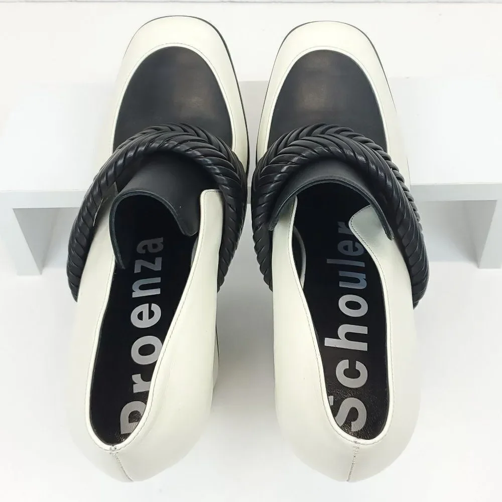 Proenza Schouler Ivory White Leather Pumps SH-0046f3